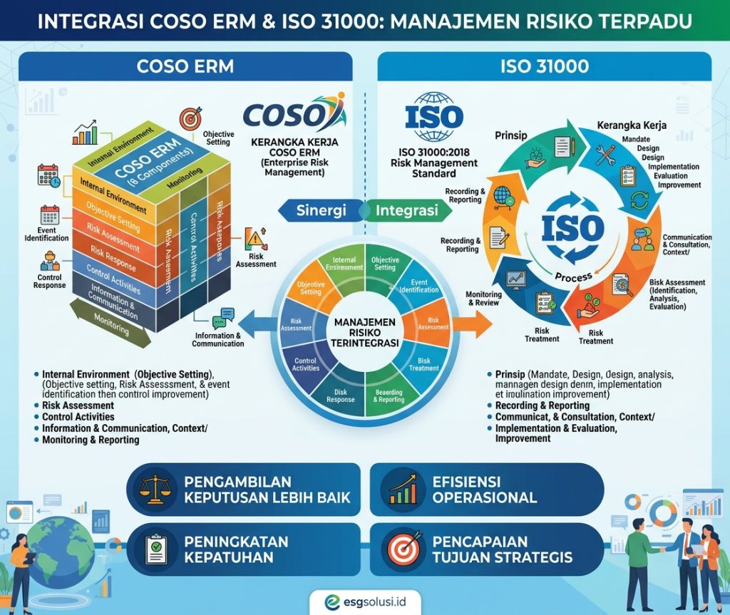Cara integrasi COSO ERM dan ISO 31000 dalam Satu Sistem Manajemen Risiko Panduan Praktis