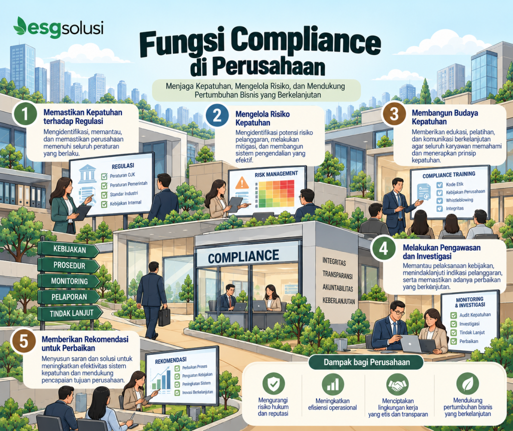 Infografis Fungsi Compliance Berkelanjutan